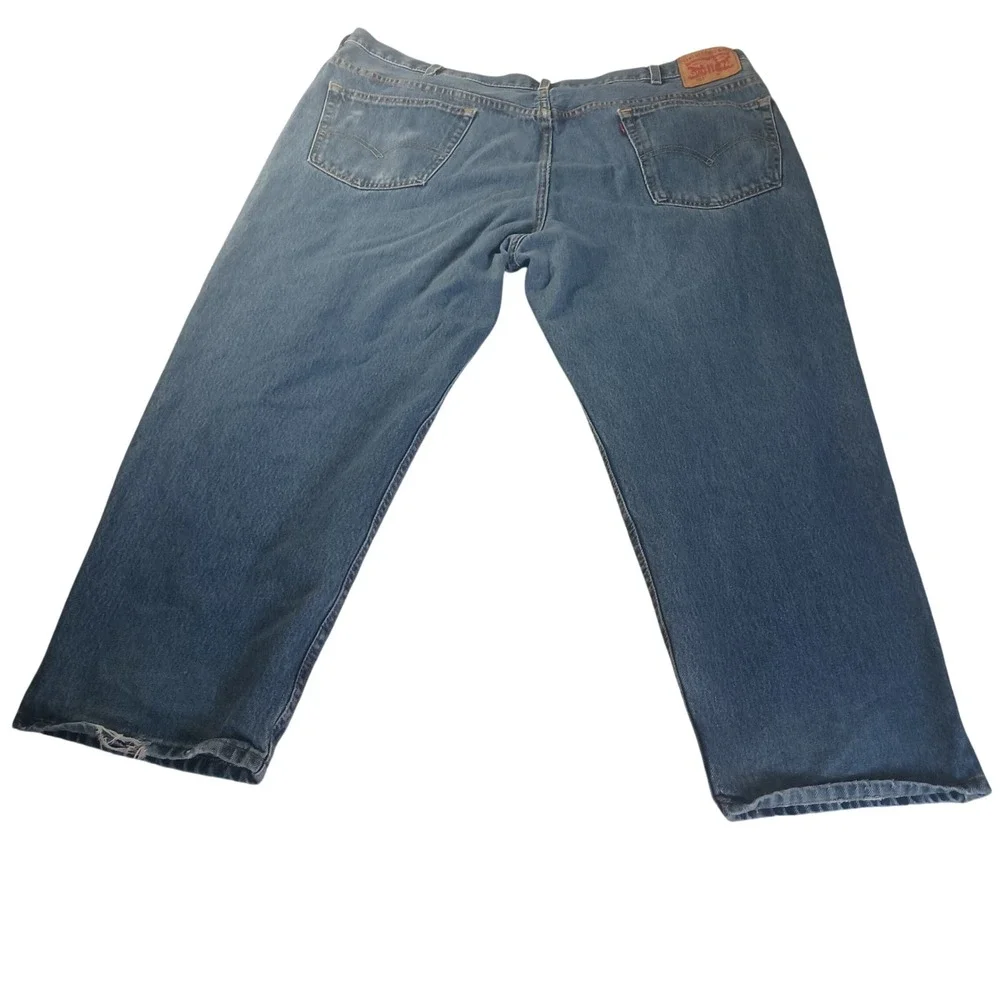 Levi's 550 Relaxed Fit Jeans 48x29 Blue Denim READ Workwear Vintage Wash Look‎